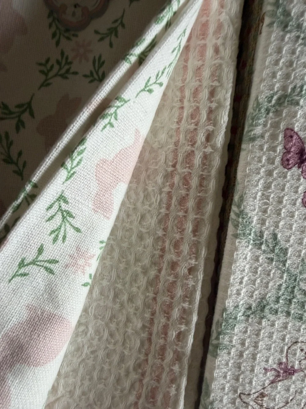 Shabby Chic Kitchen Towels Easter Bunny Chick 🐥 Goose 🪿 NEW!